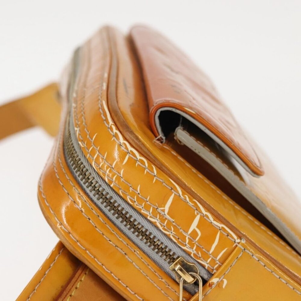 LOUIS VUITTON Monogram Vernis Fulton Waist bag Gris LV Auth - Picture 12 of 16